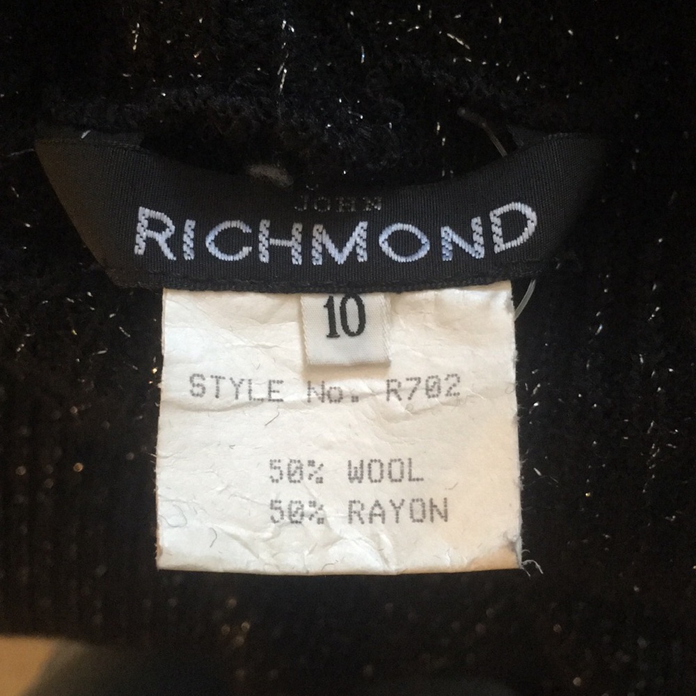 Vintage NWOT John Richmond British Designer long maxi wool knit dress 👗 - Picture 4 of 7
